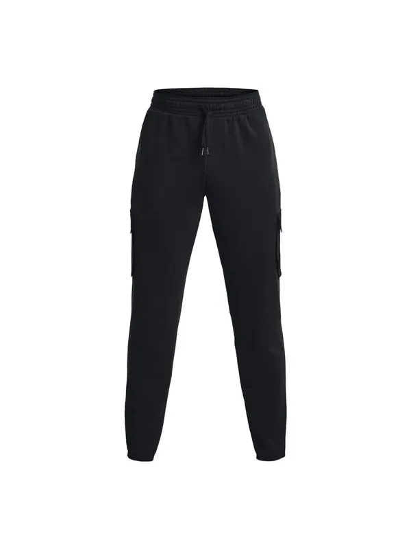 Брюки heavyweight terry jogger pants 'black' Under Armour — изображение 1 из 4, черный