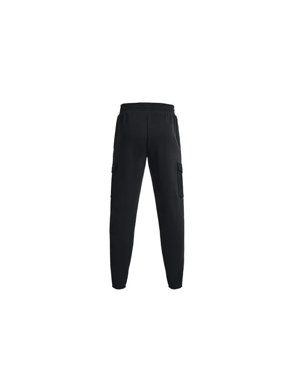 Брюки heavyweight terry jogger pants 'black' Under Armour — изображение 2 из 4, черный