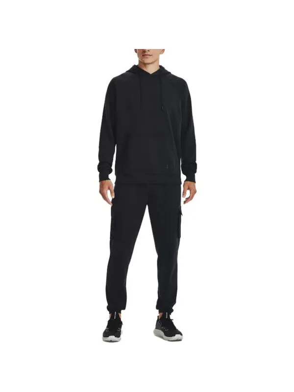 Брюки heavyweight terry jogger pants 'black' Under Armour — изображение 3 из 4, черный
