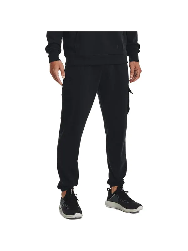 Брюки heavyweight terry jogger pants 'black' Under Armour — изображение 4 из 4, черный