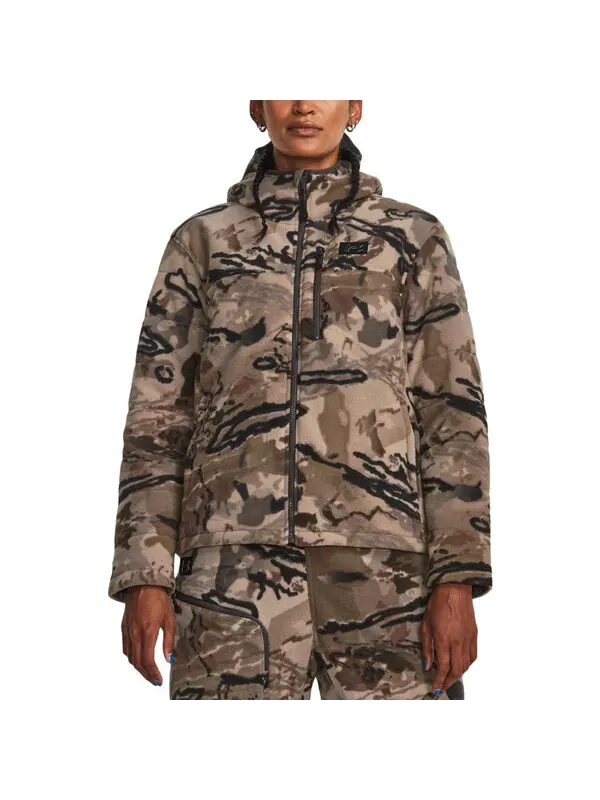 Куртка whitetail rut windproof jacket 'tan black' Under Armour — изображение 3 из 4, бежевый/черный