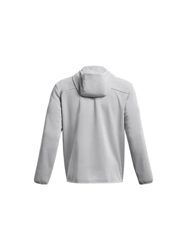 Куртка essentials swacket hoodie jacket 'grey' Under Armour — изображение 2 из 4, серый