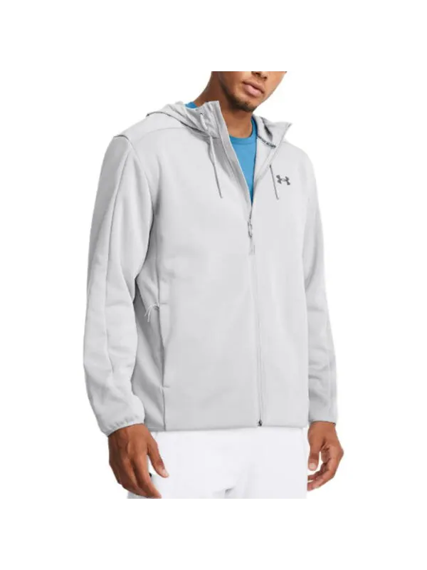 Куртка essentials swacket hoodie jacket 'grey' Under Armour — изображение 4 из 4, серый