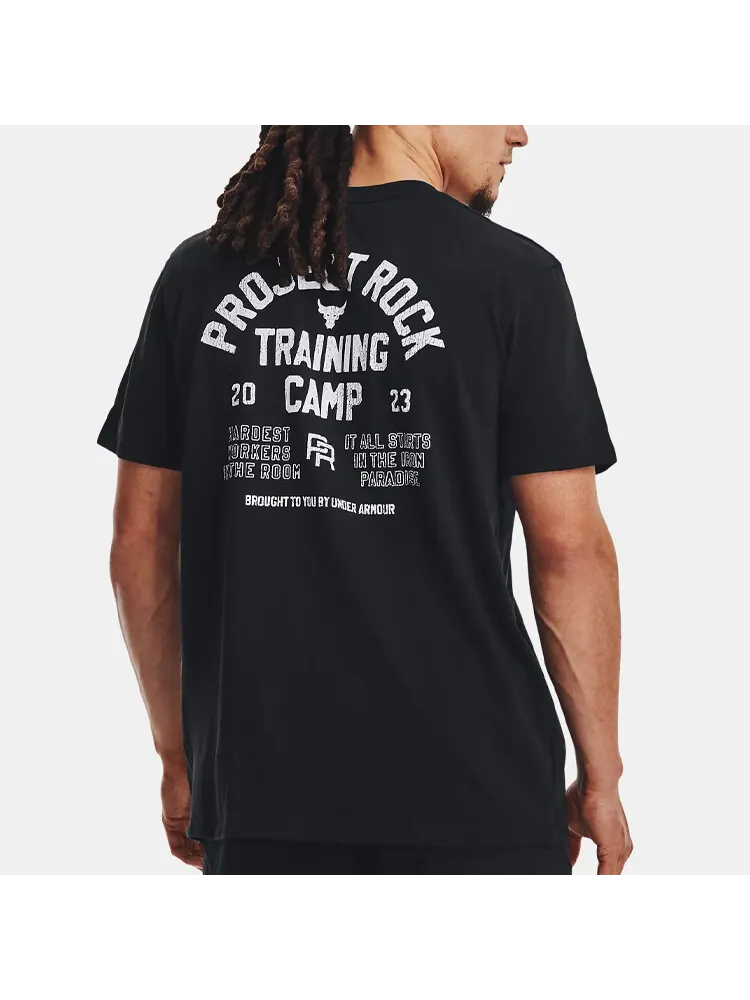 Фтболка Under Armour Project Rock Training Heavyweight — изображение 5 из 6, черный