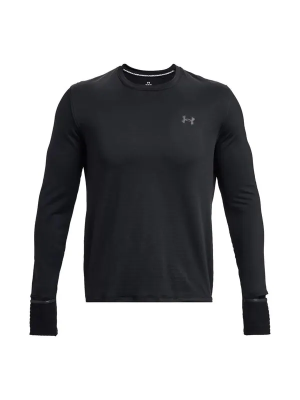 Футболка qualifier long sleeve t-shirt 'black' Under Armour — изображение 1 из 4, черный