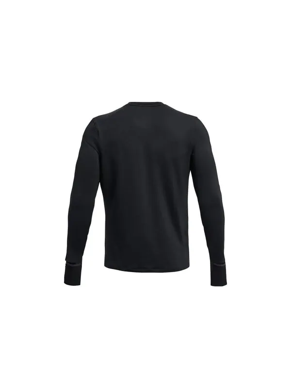 Футболка qualifier long sleeve t-shirt 'black' Under Armour — изображение 2 из 4, черный