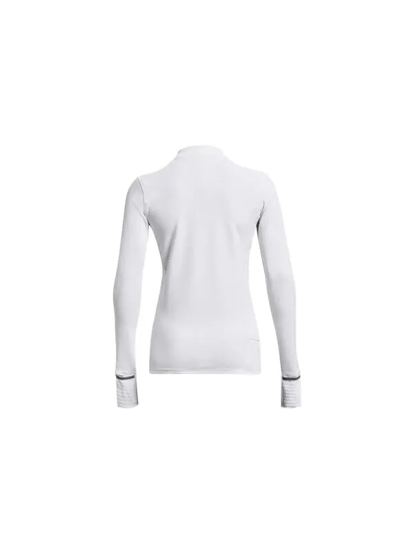 Футболка qualifier cold long sleeve t-shirt 'white' Under Armour — изображение 2 из 4, белый
