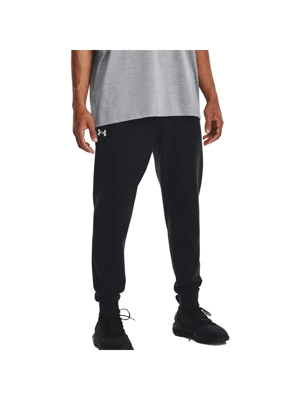 Брюки rival fleece joggers 'black' Under Armour — изображение 4 из 4, черный