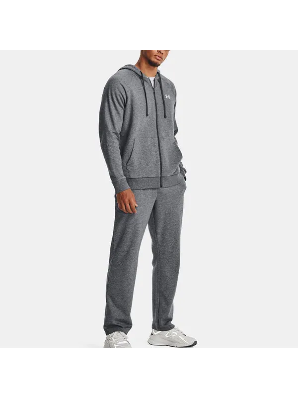 Брюки rival fleece pants 'grey' Under Armour — изображение 3 из 4, серый