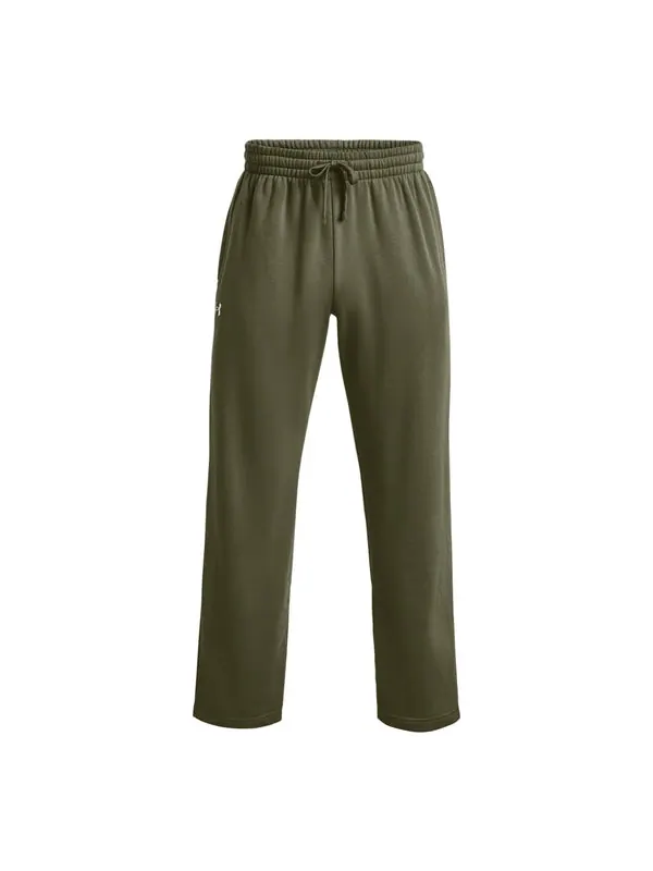 Брюки rival fleece pants 'green' Under Armour — изображение 1 из 4, зеленый/белый