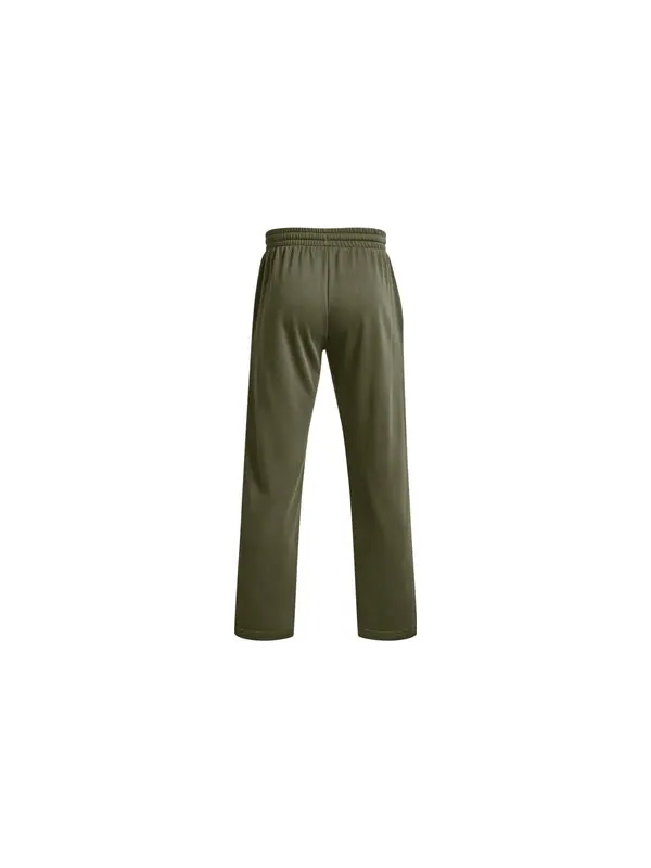 Брюки rival fleece pants 'green' Under Armour — изображение 2 из 4, зеленый/белый
