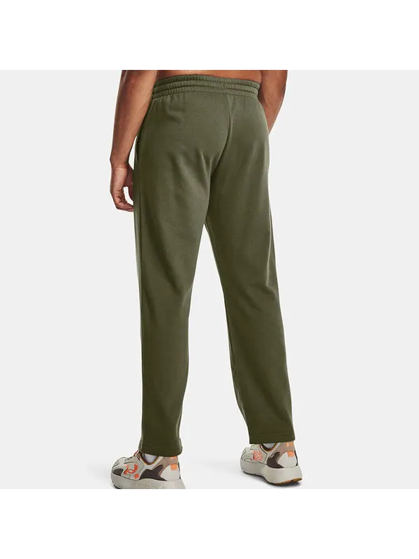 Брюки rival fleece pants 'green' Under Armour — изображение 4 из 4, зеленый/белый