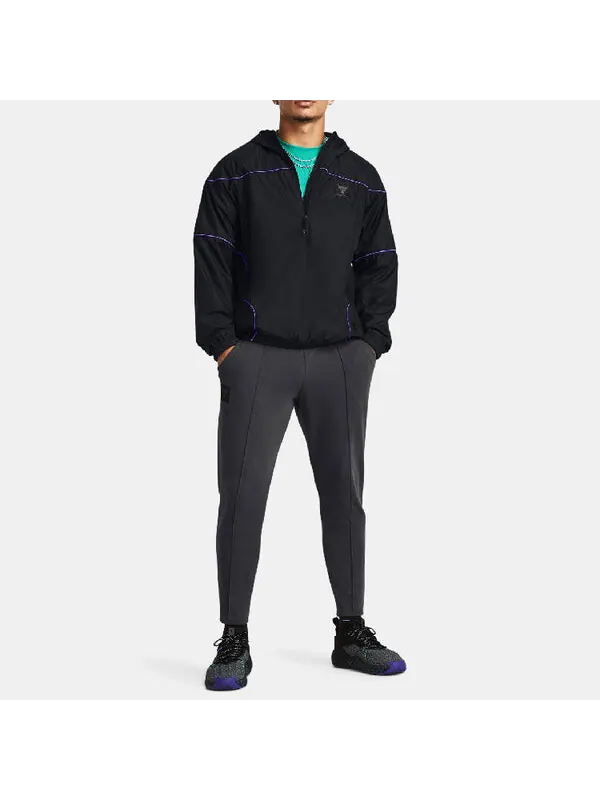 Куртка project rock anorak jacket 'black' Under Armour — изображение 3 из 4, черный