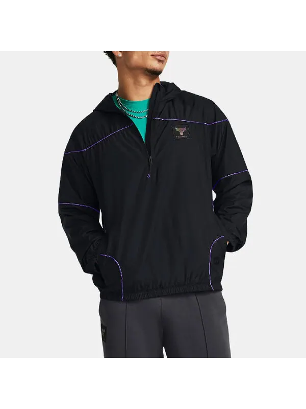 Куртка project rock anorak jacket 'black' Under Armour — изображение 4 из 4, черный