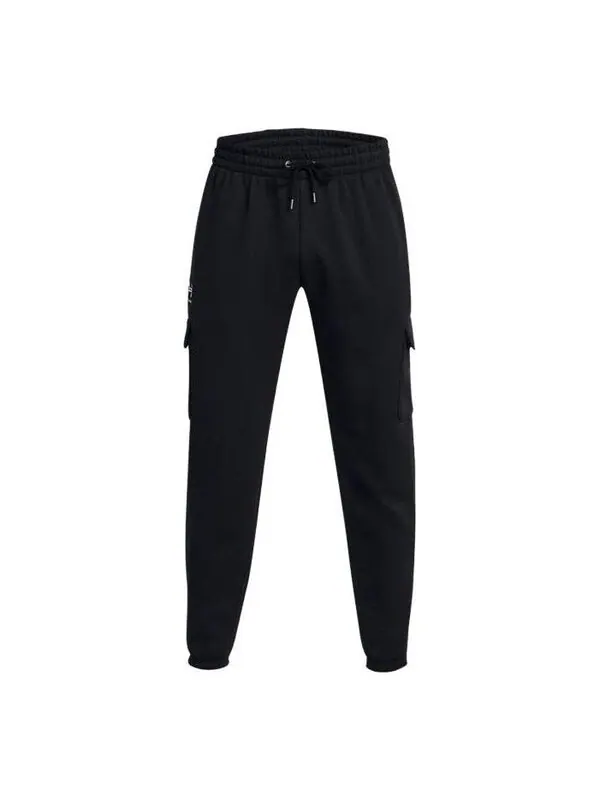 Брюки essential fleece cargo pants 'black' Under Armour — изображение 1 из 4, черный