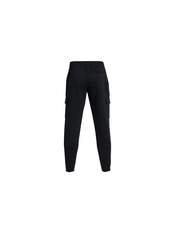 Брюки essential fleece cargo pants 'black' Under Armour — изображение 2 из 4, черный