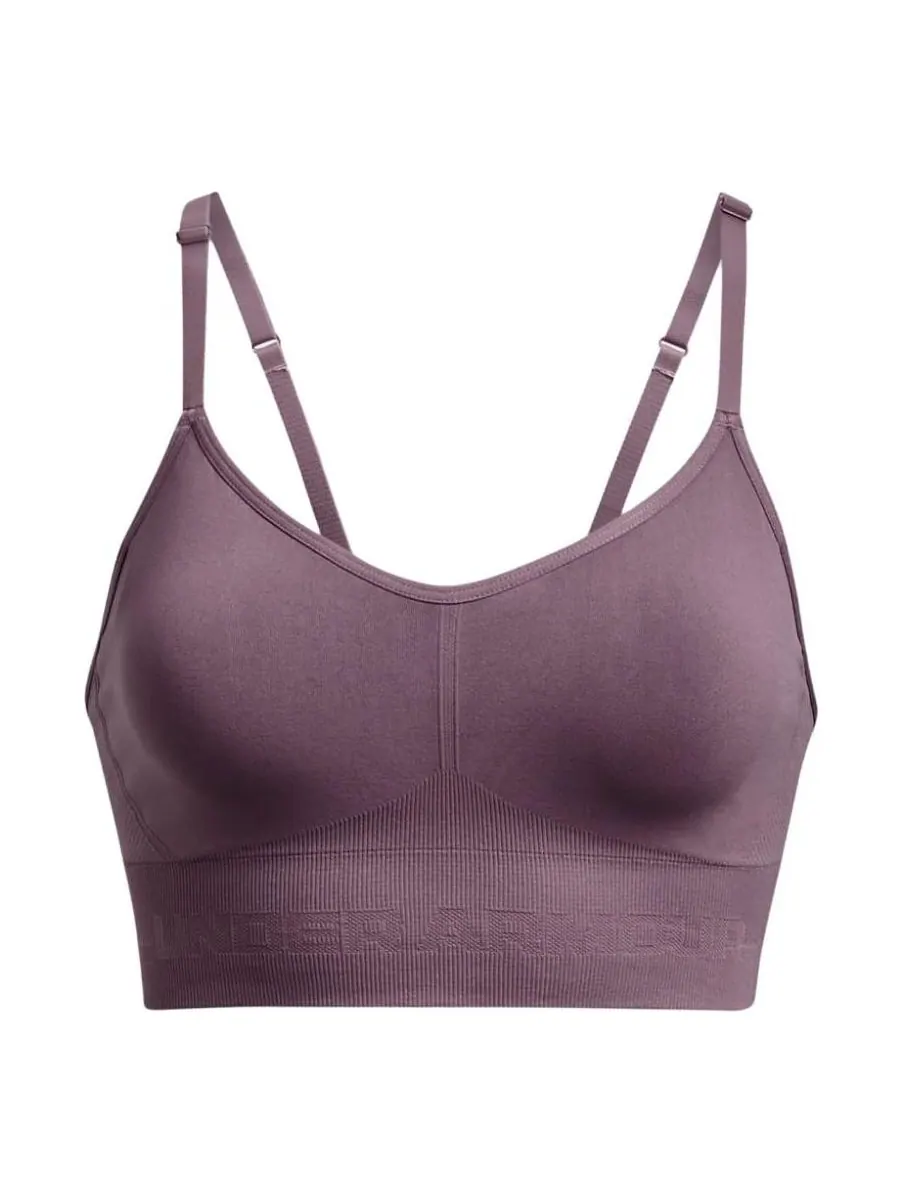 (WMNS) Спортивный бюстгальтер Under Armour Train Seamless Low 'Темно-фиолетовый' — изображение 1 из 4, темный фиолетовый