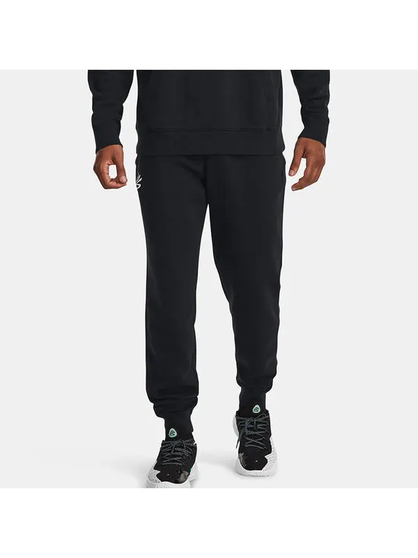Брюки curry splash jogger pants 'black' Under Armour — изображение 4 из 4, черный