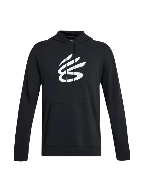 Толстовка curry splash hoodie 'black white' Under Armour — изображение 1 из 4, черный/белый
