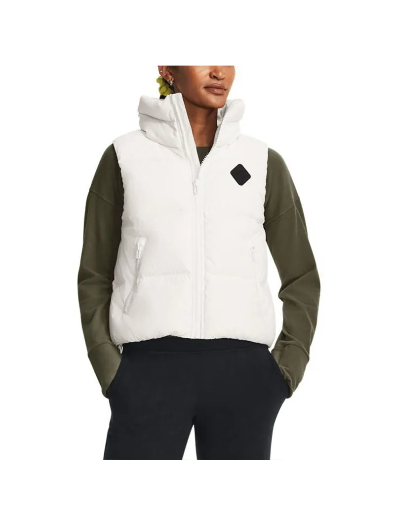 Жилет (WMNS) Under Armour ColdGear Infrared puffer Vest 'White' — изображение 3 из 5, белый