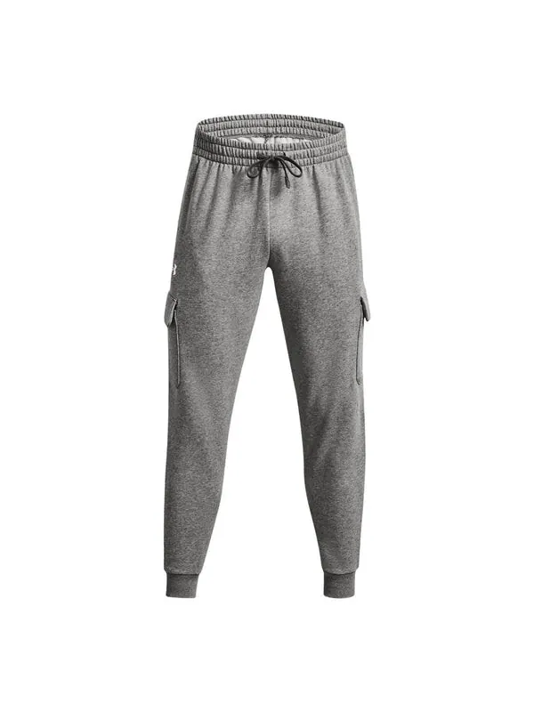 Брюки rival fleece cargo joggers 'grey' Under Armour — изображение 1 из 4, серый