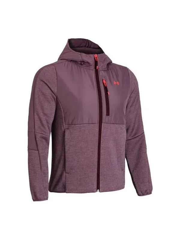Куртка essentials swacket amp jacket 'burgundy' Under Armour — изображение 1 из 2, бордовый