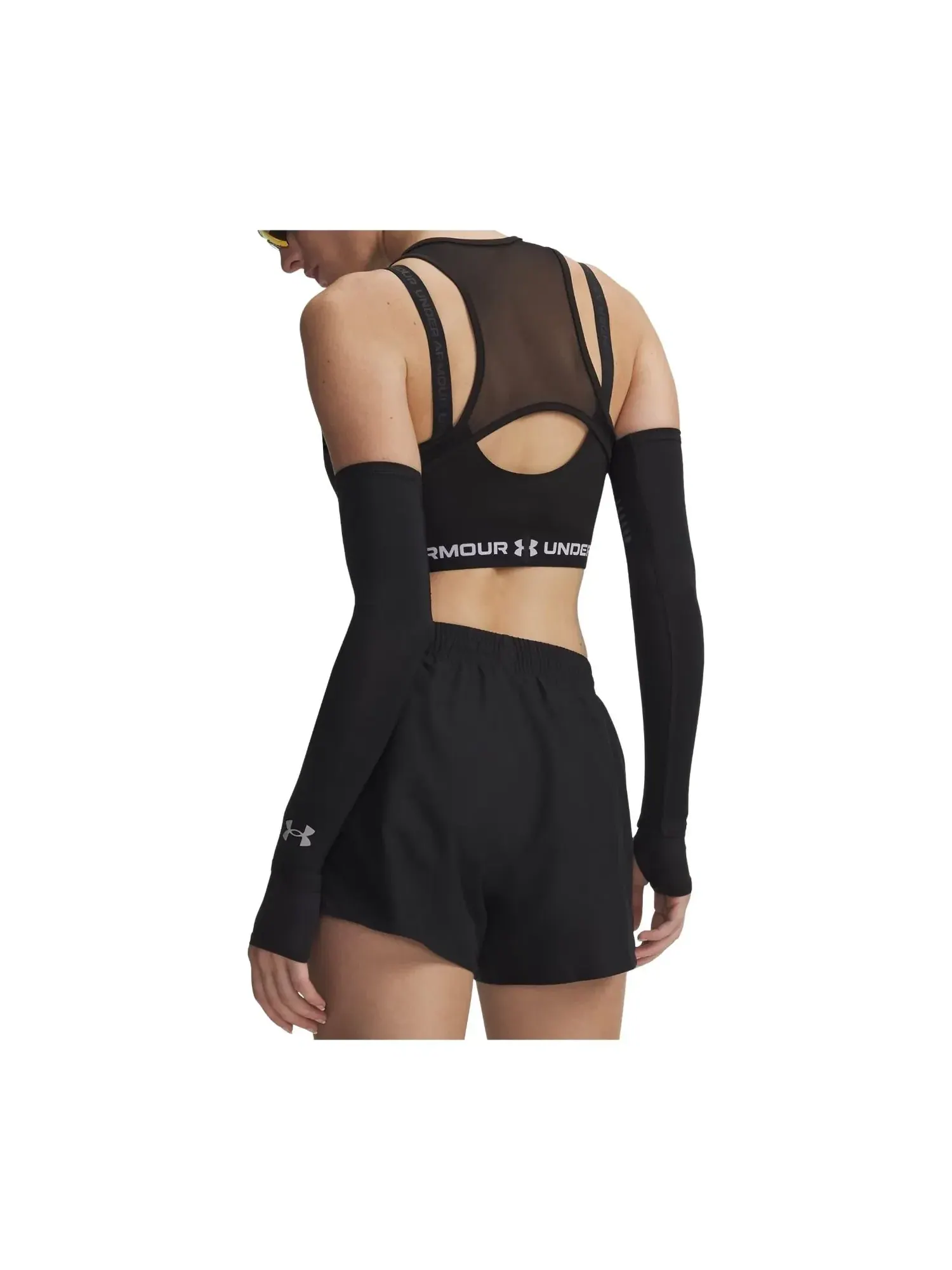 Шорты Under Armour Fly-By 3 дюйма, цвет «Черный светоотражающий» — изображение 4 из 4