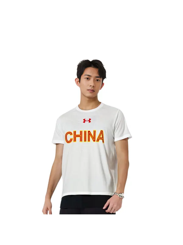 Футболка china 3x3 basketball jersey t-shirt 'white' Under Armour — изображение 3 из 4, белый