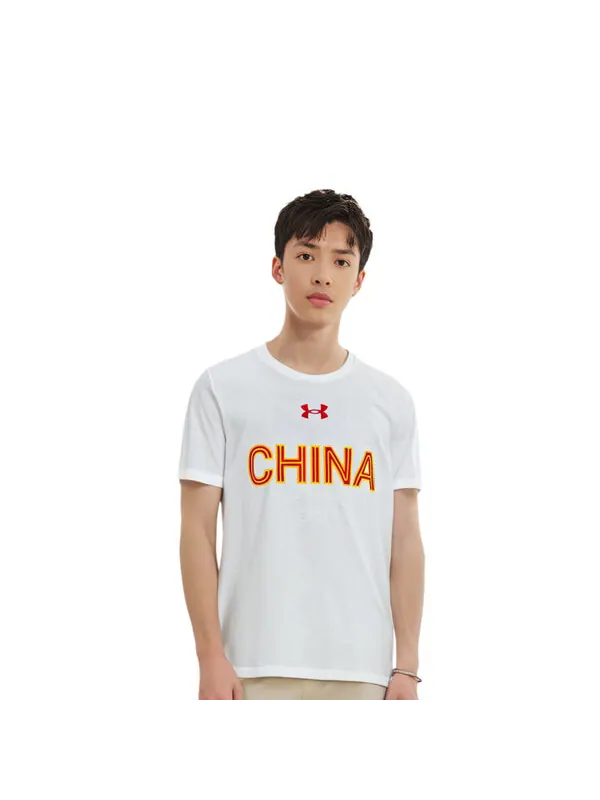 Футболка china 3x3 basketball jersey t-shirt 'white' Under Armour — изображение 4 из 4, белый