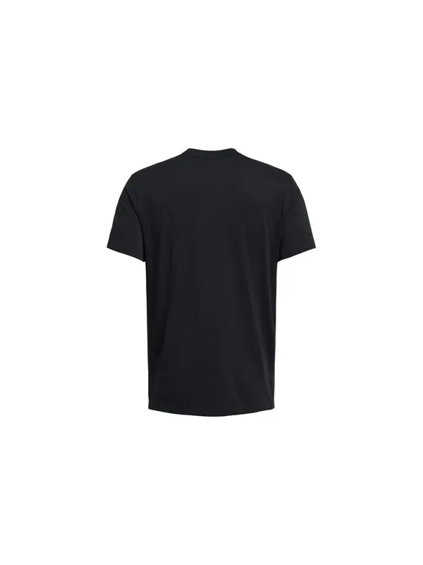 Футболка heavyweight left chest logo repeat t-shirt 'black white' Under Armour — изображение 2 из 2, черный/белый