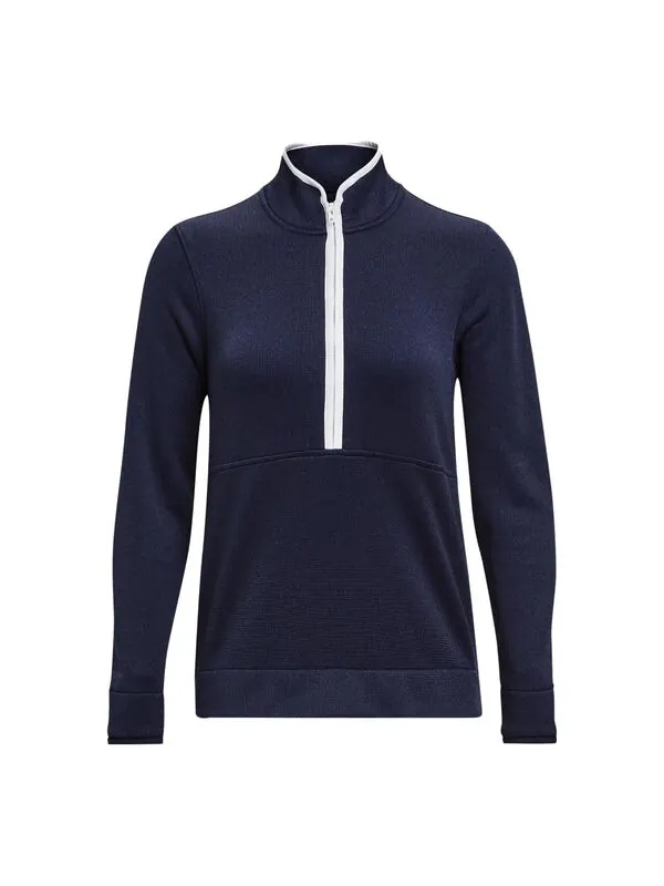 Толстовка storm sweater fleece half zip sweater fleece 'navy blue' Under Armour — изображение 1 из 4, темно-синий