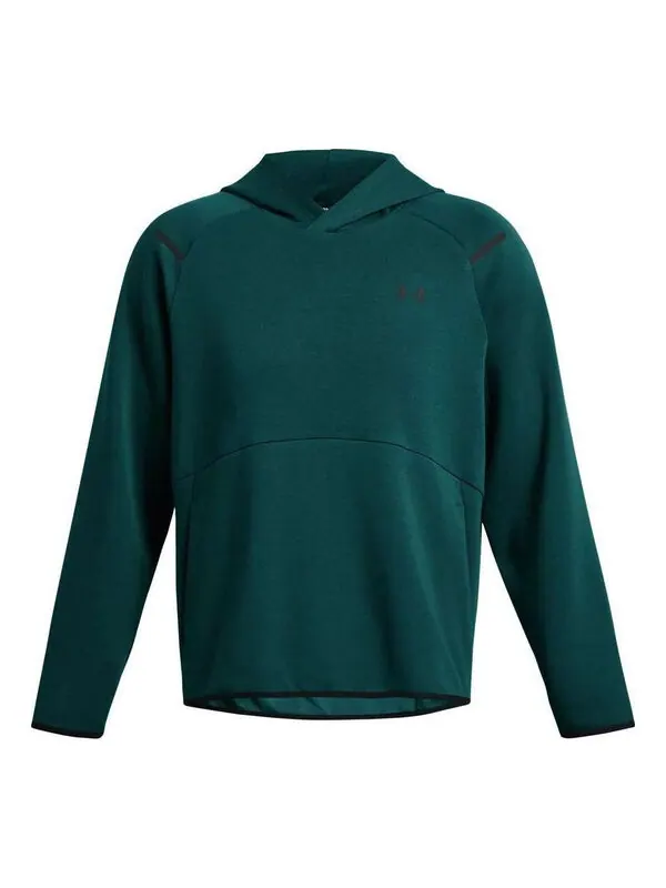 Толстовка unstoppable fleece hoodie 'hydro teal' Under Armour — изображение 1 из 3, черный