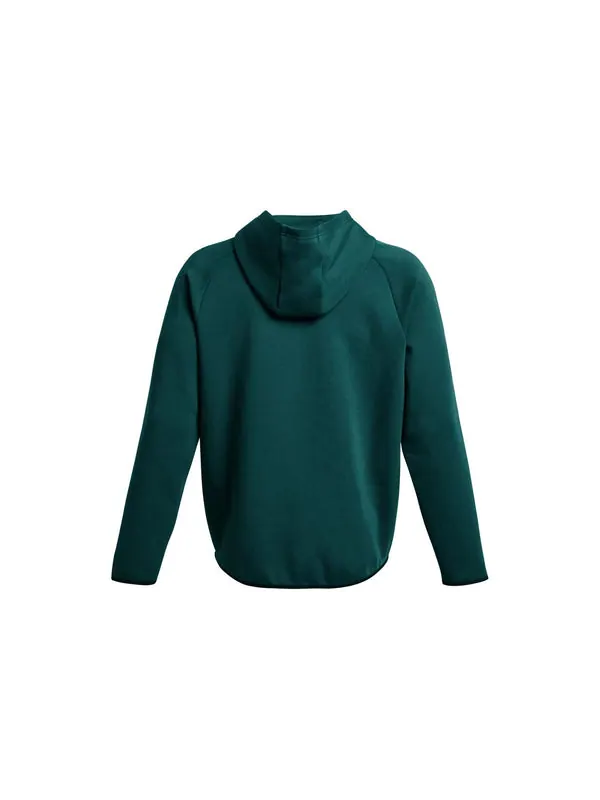 Толстовка unstoppable fleece hoodie 'hydro teal' Under Armour — изображение 2 из 3, черный