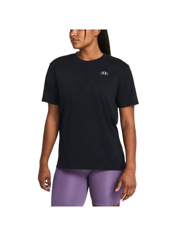 Футболка heavyweight embroidered patch t-shirt 'black' Under Armour — изображение 3 из 4, черный