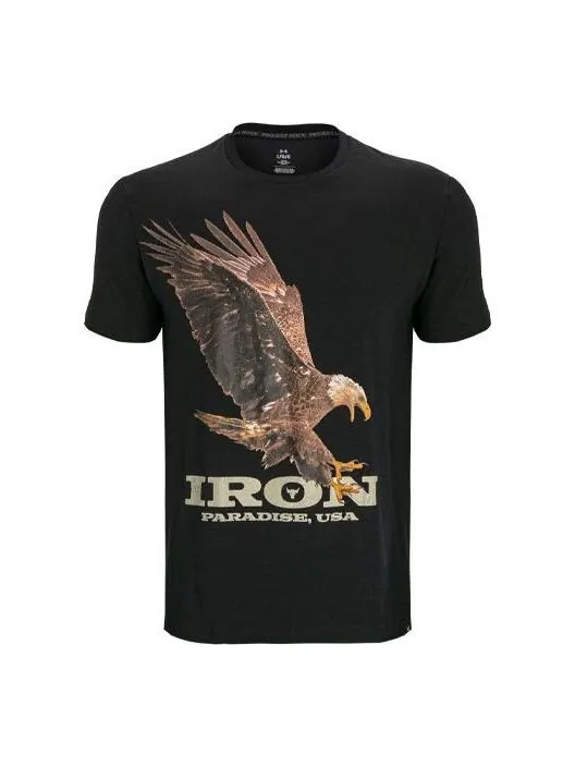 Футболка project rock eagle graphic t-shirt 'black' Under Armour — изображение 1 из 2, черный