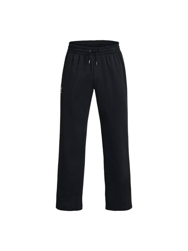 Брюки essential fleece pants 'black' Under Armour — изображение 1 из 4, черный