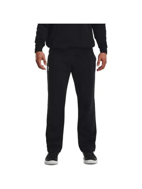 Брюки essential fleece pants 'black' Under Armour — изображение 3 из 4, черный