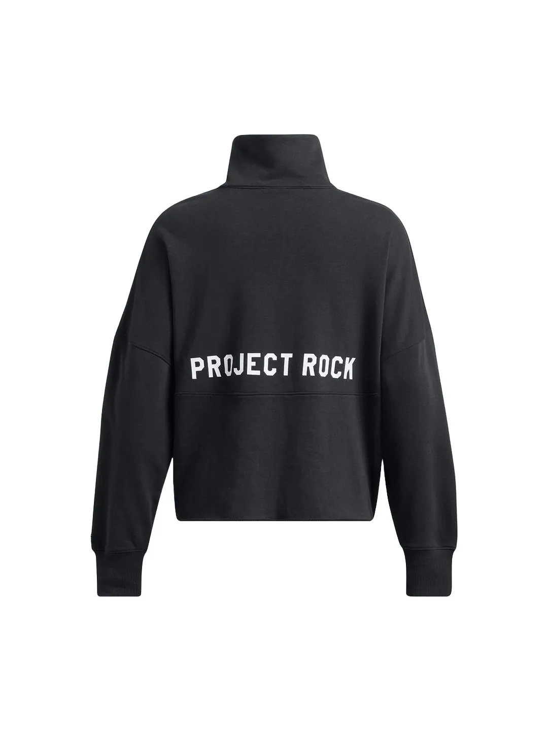Топ (WMNS) Under Armour Project Rock Half Zip Top 'Black' — изображение 2 из 2, черный