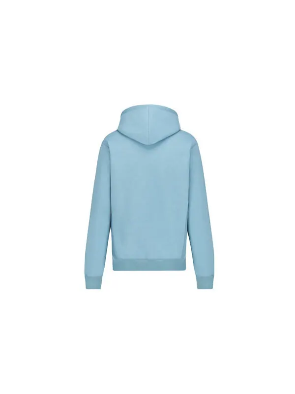 Толстовка men's x peter doig crossover fw21 cotton fleece material light blue Dior — изображение 2 из 4, светлый синий