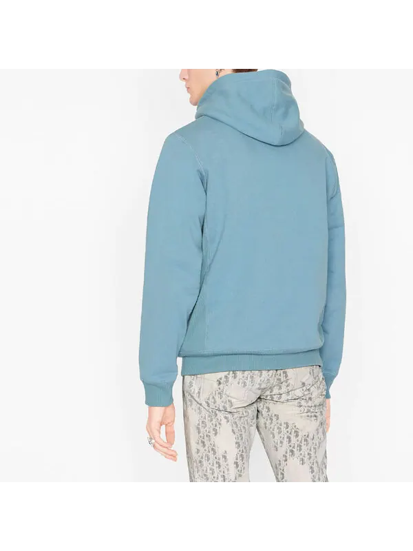 Толстовка men's x peter doig crossover fw21 cotton fleece material light blue Dior — изображение 4 из 4, светлый синий