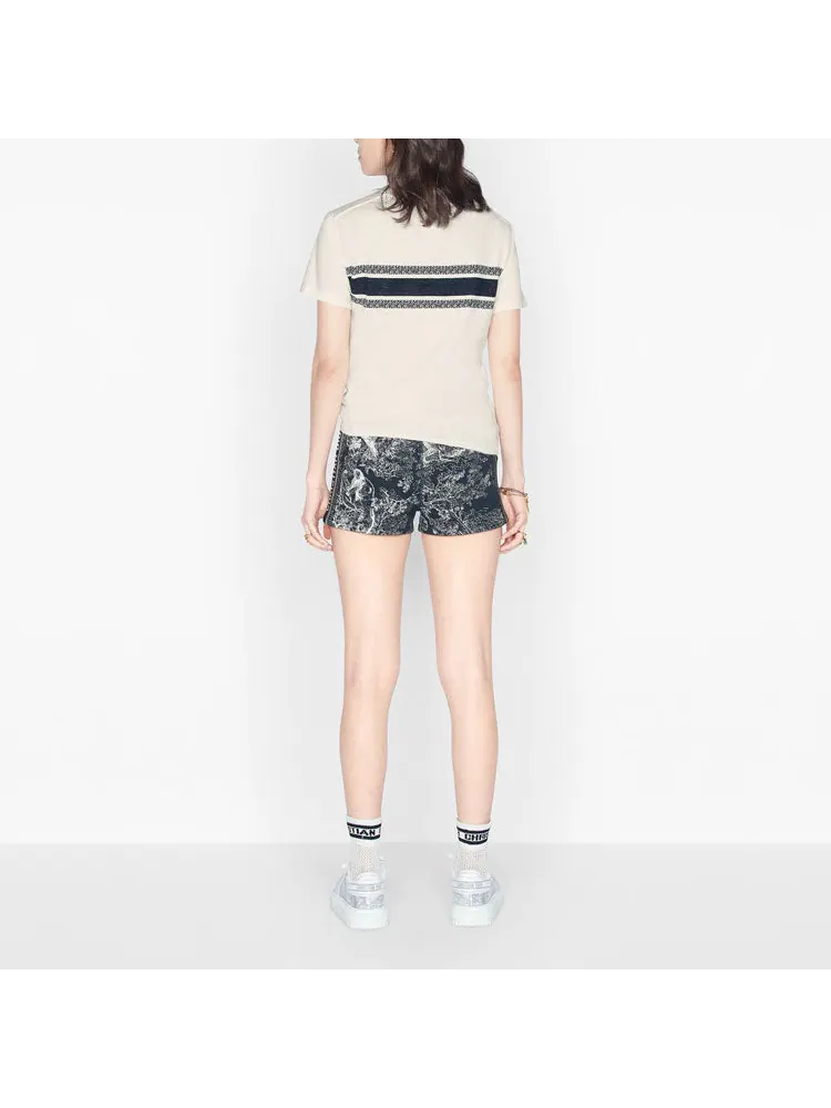 Футболка DIOR SS21 Casual Round Neck Pullover Short Sleeve Unisex White — изображение 4 из 4, белый