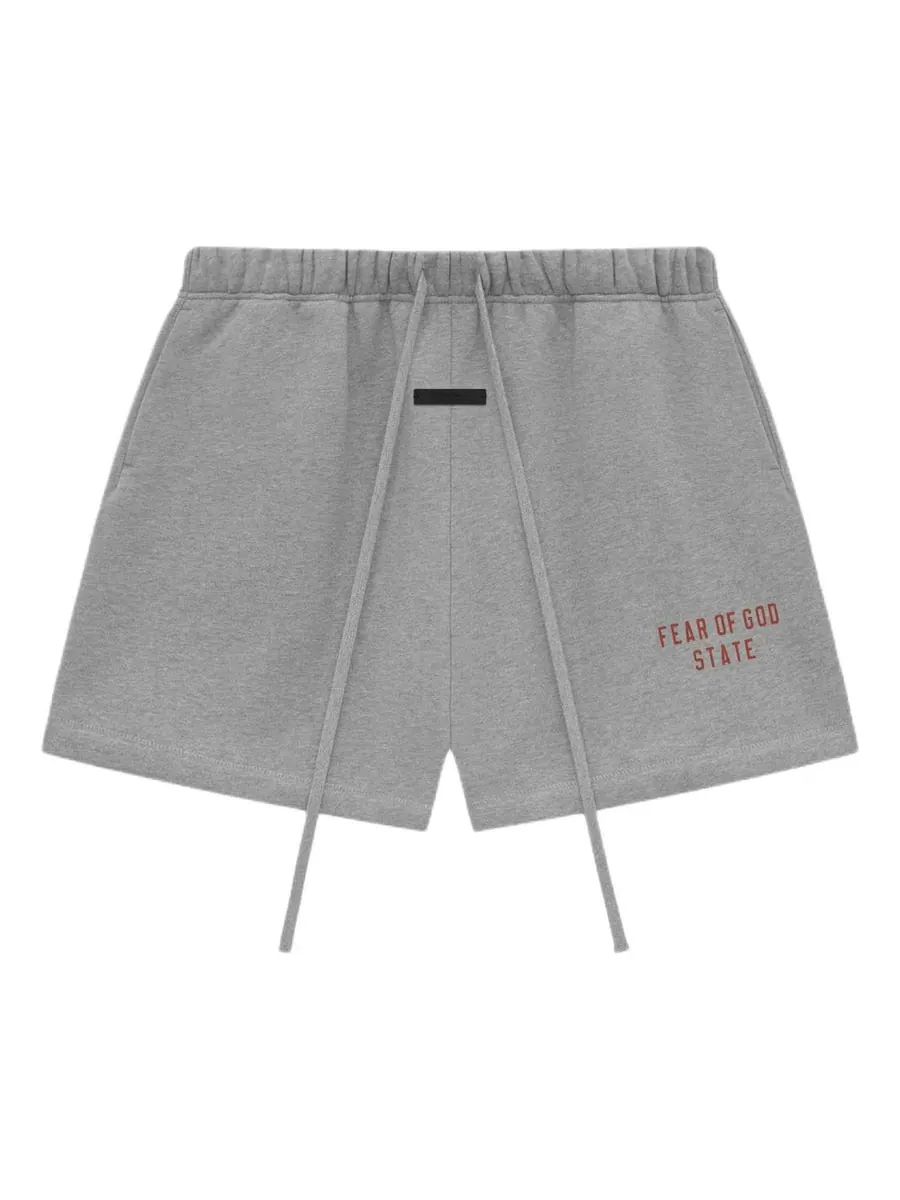 Спортивные шорты Fear of God Essentials Fleece Soccer Short 'Dark Heather' — изображение 1 из 6, серый
