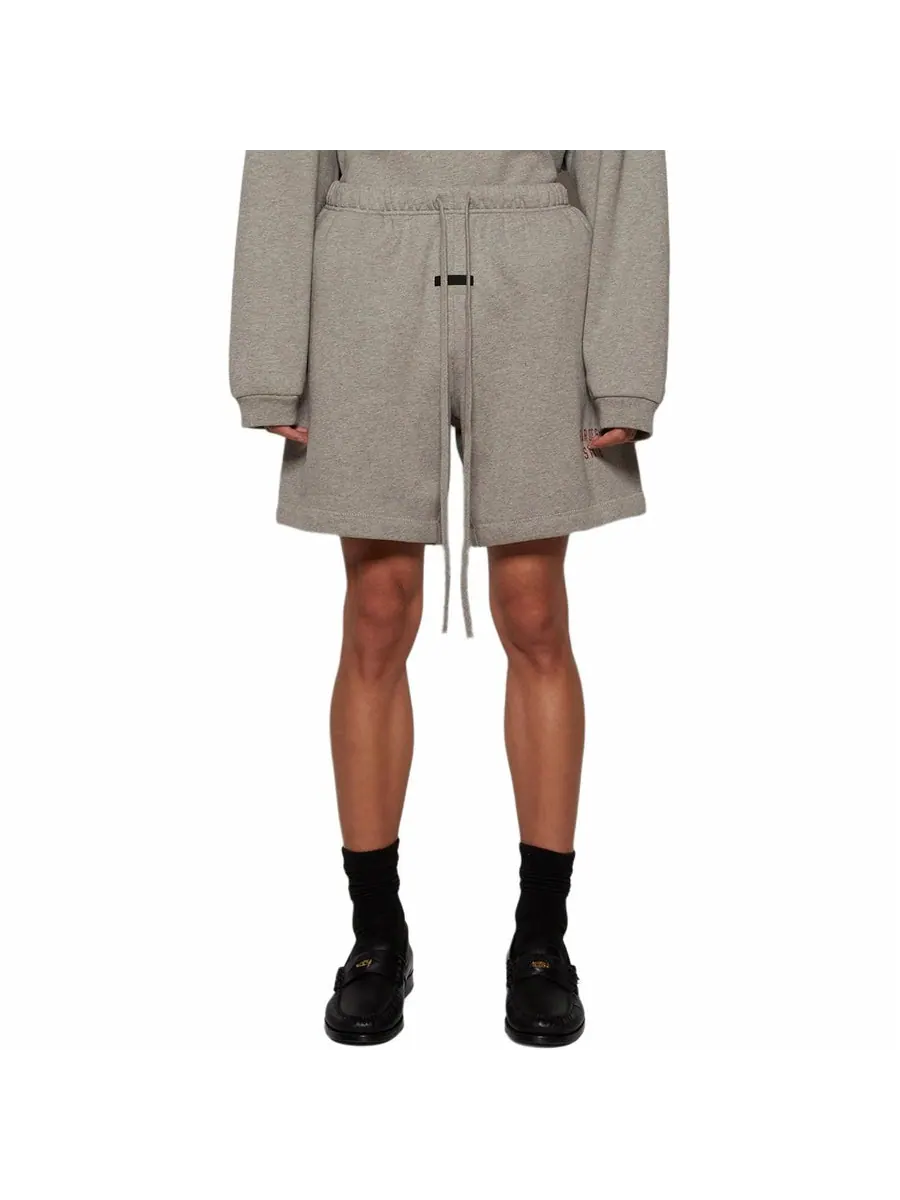 Спортивные шорты Fear of God Essentials Fleece Soccer Short 'Dark Heather' — изображение 4 из 6, серый