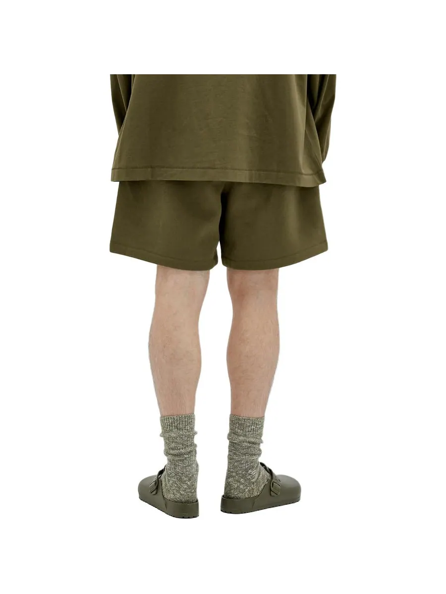 Спортивные шорты Fear of God Essentials Fleece Soccer Short 'Military' — изображение 5 из 5, оливковый зеленый