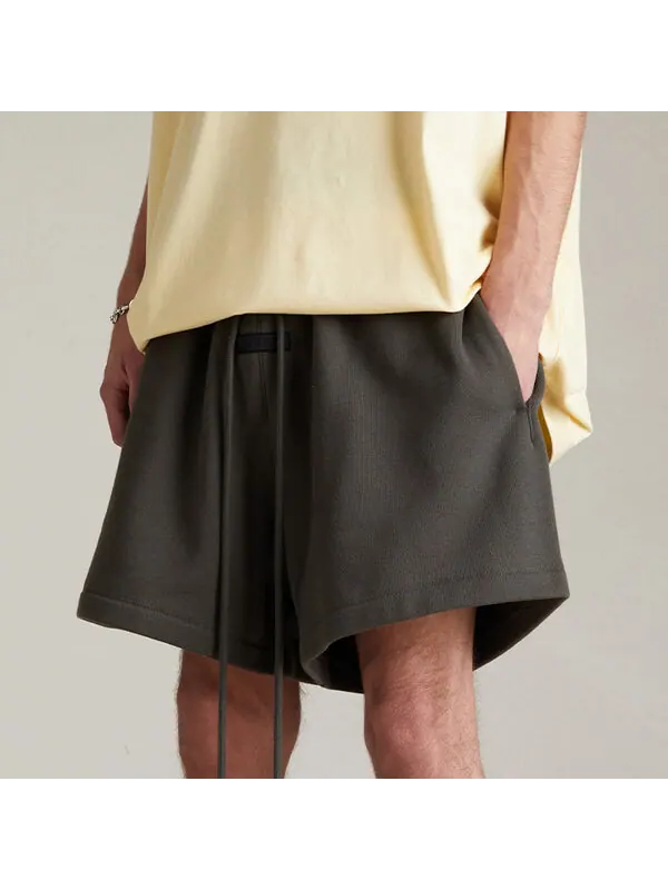 Шорты ss24 fleece running short 'ink' Fear Of God Essentials — изображение 3 из 4, черный