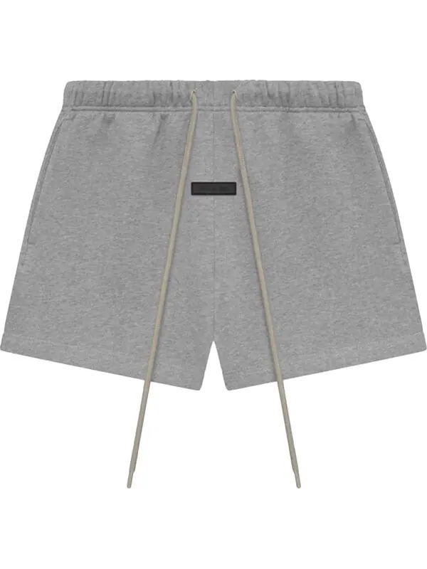 Шорты ss24 fleece running short 'dark heather oatmeal' Fear Of God Essentials — изображение 1 из 4, коричневый/серый/мульти