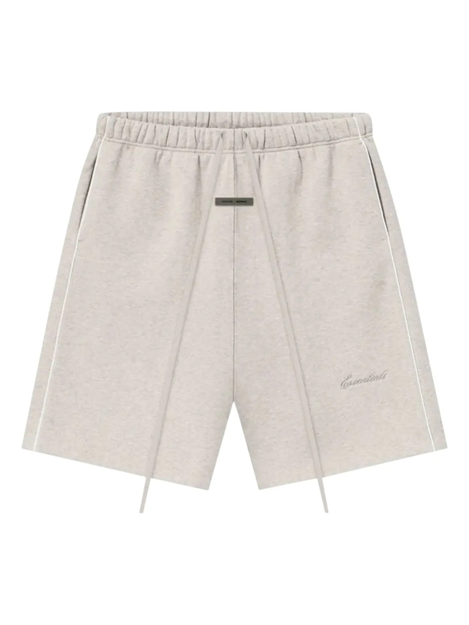 Спортивные шорты из флиса свободного кроя Fear of God Essentials с окантовкой — изображение 1 из 2, белый
