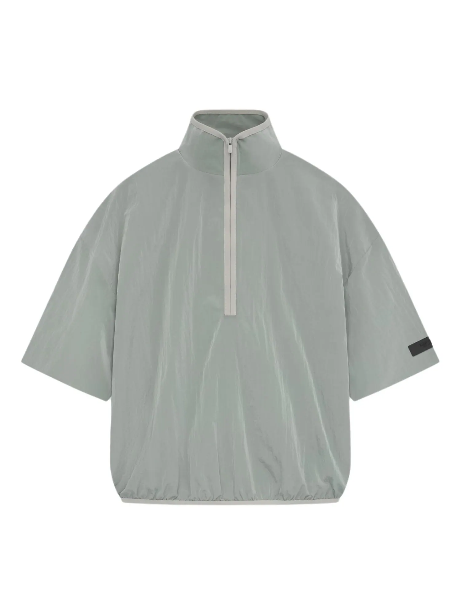 Футболка с высоким воротником на молнии до середины груди Fear of God Essentials SS234 'Seal' — изображение 1 из 2, серый