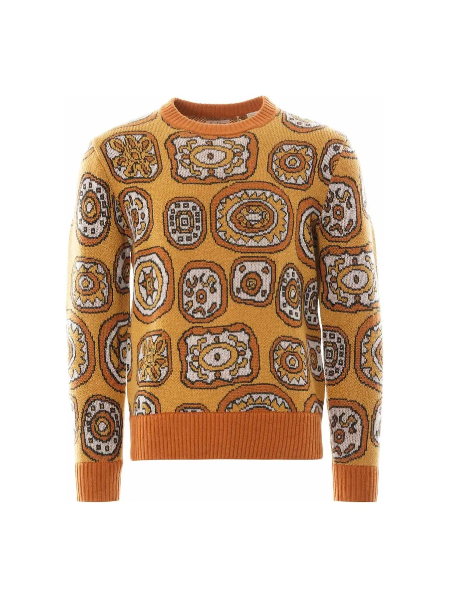 Свитер Levi's Vintage Clothing Eyes Crew Sweatshirt 'Dandy Fellow' — изображение 1 из 2, оранжевый