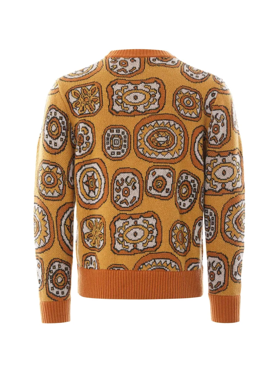 Свитер Levi's Vintage Clothing Eyes Crew Sweatshirt 'Dandy Fellow' — изображение 2 из 2, оранжевый